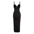 thumbnail image 2 of Vibrant V-Neck Cami Dress Sexy Cut Out Split Hem Sleeveless Flowy Essential, 2 of 14
