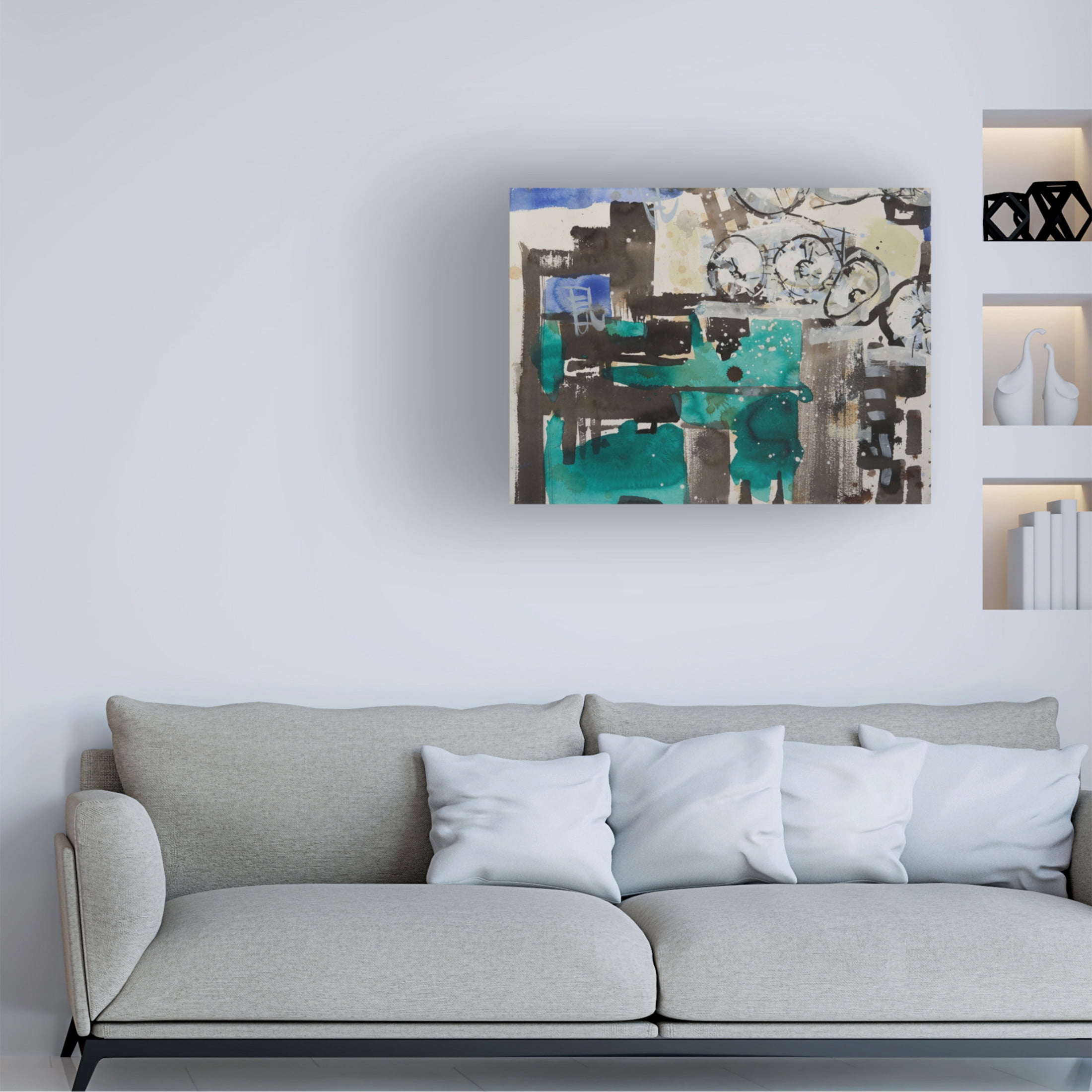 Canvas Wall Art - Erin McGee Ferrell 'Bahrain II' Wall Art for Living Room, Bedroom, or Office Décor by Trademark Fine Art - 24 x 18 Inches