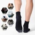 thumbnail image 5 of Men's Ankle Socks 6-Pack, Cushioned Athletic Running Socks with Arch Support, Breathable for Work & Sports, 5 of 5