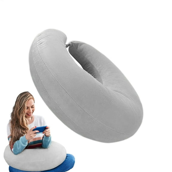 60x80cm Arm Rest Pillow Soft Reading Pillows Elbow Pillow Ergonomic Lap Pillow U-Shape travelling Cushion For Working Crocheting Sofa Adults Kids Reading Watching TV Bed