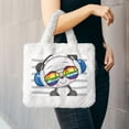 thumbnail image 6 of Rocae Panda with Sun glasses or Plush Underarm Bag White Furry Purse Handbag for Autumn and Winter, 6 of 7
