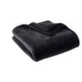 thumbnail image 4 of Better Homes & Gardens Solid Velvet Plush Soft Fleece Throw Blanket, Rich Black, 4 of 7