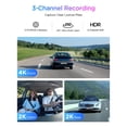 thumbnail image 2 of Dash Cam VIOFO A329S 4K, 3 canales, 210°, ojo de pez, con Wi-Fi 6, 2 of 9