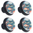 thumbnail image 2 of 4 Pcs Fish Knobs for Kitchen Cabinet Cupboard Dresser Bookcase Drawer Pulls Handles Round Home Decor, 2 of 8