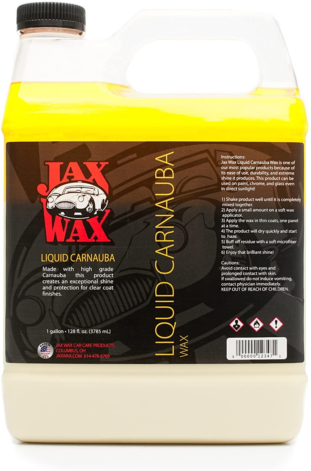 Jax Wax JW01 Liquid Carnauba Wax