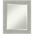 thumbnail image 2 of Amanti Art Glam Linen Grey Beveled Wood Wall Mirror 27.25 x 33.25 in., 2 of 5