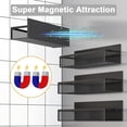 thumbnail image 4 of Magnetic Spice Rack for Refrigerator, 4 Pack Magnetic Shelf, Fridge Magnet Organizer with Moveable 8 Hooks, Magnetic Fridge Shelf for Kitchen Organization and Storage (4 Pack), 4 of 7