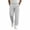 White, variant on fatyb Mens Casual Pants Elastic Waist Drawstring Travel Pants Solid Color Lightweight Work Pants with Pockets
