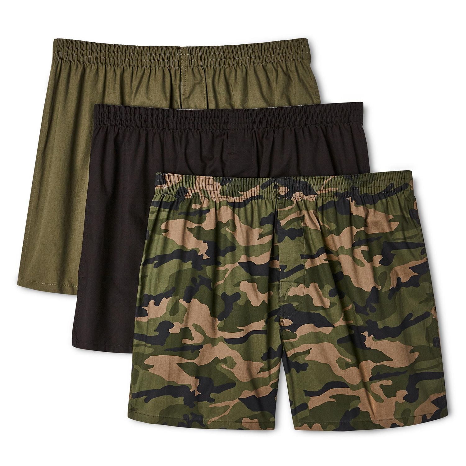 George Men's Woven Boxers 3-Pack, Sizes S-XL