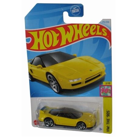 Hot Wheels HW The 90's 2/10 (2021) Yellow '90 Acura NSX Toy Car 175/250