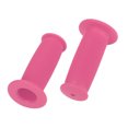 thumbnail image 1 of Cubiertas de empuñaduras de manillar de bicicleta Unique Bargains de 85 mm de largo, ligeras, protector de extremo de bicicleta, rosa, 1 par, 1 of 6