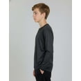 thumbnail image 5 of Real Essentials 4 Pack: Boys Youth Dry-Fit Moisture Wicking Active Athletic Performance Long-Sleeve T-Shirt, 5 of 6