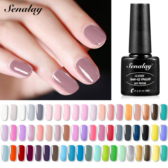 Oefntac Savings Quick Dry Nail Polish Nail Polish Adhesive Bare Color Solid Nail Polish 58 Color 6ML