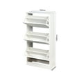thumbnail image 6 of DEALTOPS Shoe Cabinet with Doors and Drawers, Free Standing Wooden Shoe Cabinet for Entryway - White, 6 of 8