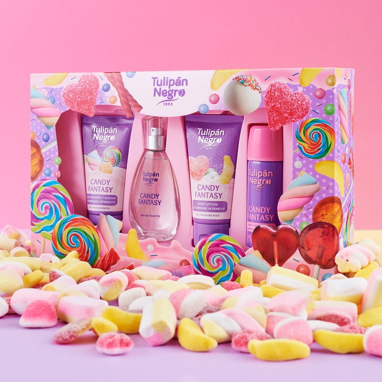 Black Tulip Gift Box 4 pc, Candy Fantasy (Body Wash, Eau de 