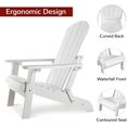 thumbnail image 3 of Stoog Folding Adirondack Chairs, HIPS Outdoor Furniture for Patio, Backyard, Deck, Lawn, Garden, Pool,White, 3 of 8