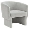 thumbnail image 5 of Modway Muse Boucle Fabric Upholstered Barrel Accent Chair in Newsprint, 5 of 9
