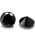 thumbnail image 2 of Black Loose Moissanite Stones VVS1/FL Clarity Lab Diamonds Round Cut Gemstones for Jewelry Making 1.0ct-3.0ct with Certificate, 2 of 6