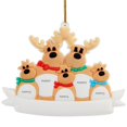 thumbnail image 1 of Adornos Colgantes Para Árbol De Navidad 2021 Con Cordón Fawn Family 2-6 Personas Diy Nombre Bendición Colgante Regalo Para Amigos O Familiares Sweethay AP006895-02, 1 of 6