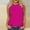 Hot Pink, variant on Giftesty Tank Tops for Women Women's Casual Solid Sleeveless Round Neck Top Blouse
