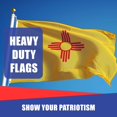 thumbnail image 4 of Super Tough New Mexico 2x3ft Nylon Flag | Durable Heavyweight Nylon Fabric | Weather-Resistant, Lightweight and Long-Lasting | Suitable for Indoor & Outdoor Display | Made in USA, 4 of 7