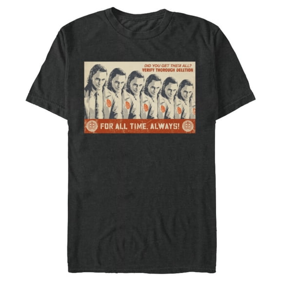 Marvel Loki Variants For All Time Always - Short Sleeve Blended T-Shirt for Adults - Customized-Dark Heather