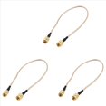 thumbnail image 1 of 3X Cable Pigtail RG316 12 Pulgada RP-SMA Hembra A RP SMA Hembra, 1 of 3