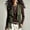 Army Green, variant on Guieoi Fringe Vest for Women Faux Suede Sleeveless Tassel Top Outerwear Casual Layering Dressy Tank Black XL