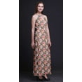 thumbnail image 2 of Bimba Floral Ladies Sleeveless Long Print Maxi Dress with Side Slits Summer Wear-X-Large, 2 of 6
