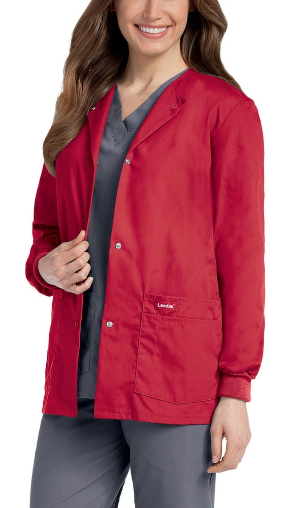 Landau Landau Landau Women's WarmUp Jacket Scrub Jacket 7525 Scrub