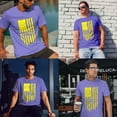 thumbnail image 3 of Greenyef Graphics We The People 1776 Distressed American USA Flag Men's T-Shirt (Violet & Yellow, Large), 3 of 6