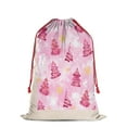 thumbnail image 2 of Christmas Bags Drawstring,Pink Christmas Tree Large Xmas Christmas Gift Bags,Reusable for Xmas and New Year Party Favors and Supplies,27.6" X 19.7", 2 of 5