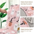 thumbnail image 5 of Yayeee 2 Pack Dining Chair Covers Stretch Parson Chairs Slipcovers Seat Protector, Pink Halloween Ghosts, 5 of 6