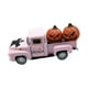 thumbnail image 5 of Camión de aleación de Halloween, modelo a escala, regalo, con 2 calabazas, decoración de mesa para Halloween. Rosa, 5 of 9