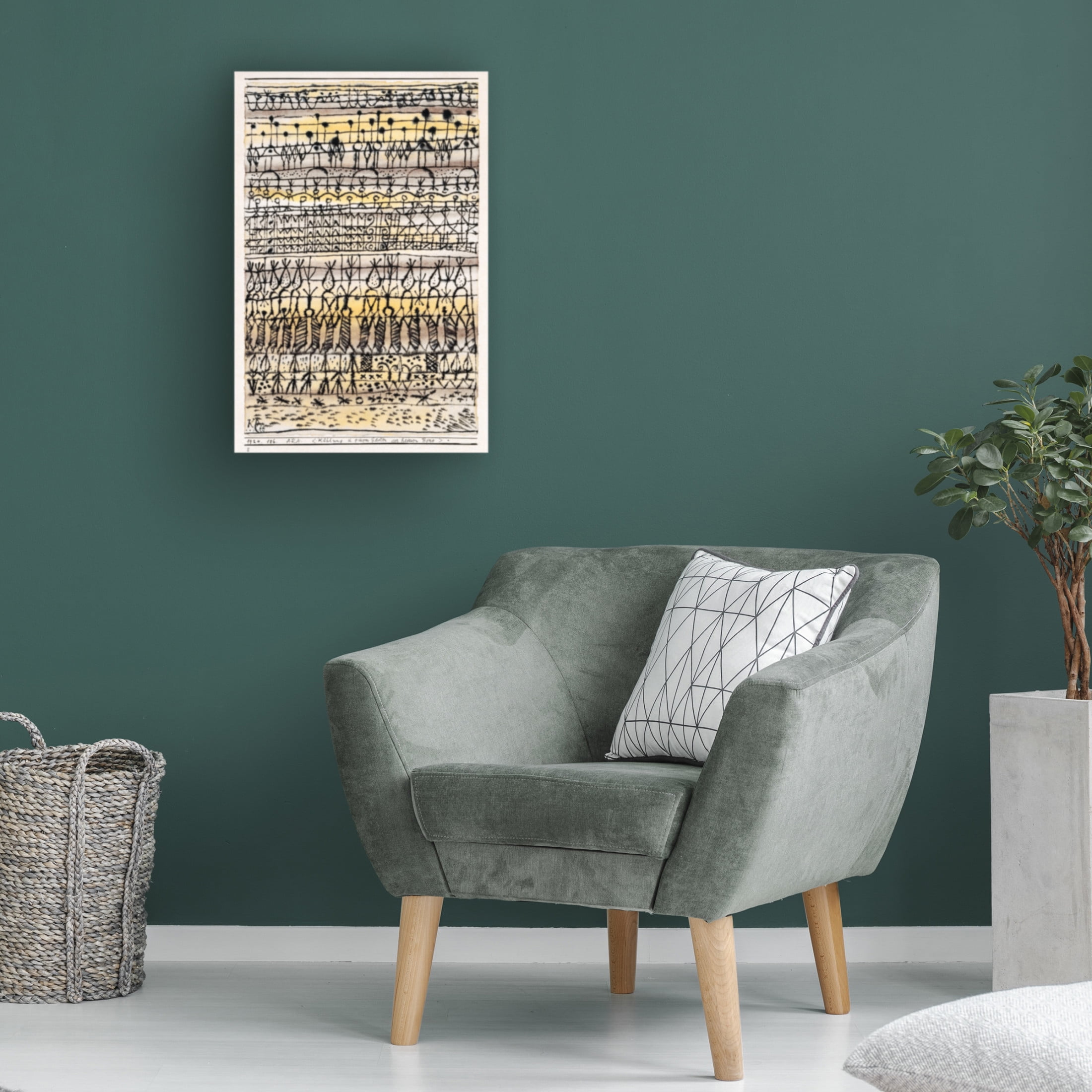 Trademark Fine Art Pictufy  Cooling in a hot zone garden 1924 Canvas Wall Art