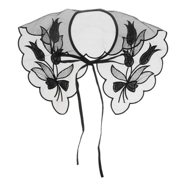 Cuello Desmontable de Decoración de Vestidos Suéteres Negro 02 perfecl