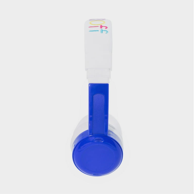 BuddyPhones InFlight Volume Limiting Wired Kids Foldable Headphones Blue Walmart