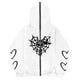 thumbnail image 2 of Sudadera con esternón oscuro europeo y americano para hombre y mujer, sudaderas con capucha góticas para pareja, sudadera de Cremallera larga de talla grande Harajuku 2023, 2 of 5