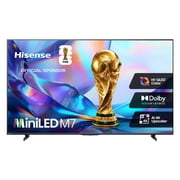 Hisense 55 M7 Series Mini-LED QLED 4K UHD Smart Google TV (55M7QG, 2025 Model) - MiniLED, Hi-QLED, HDR10+, Dolby Vision, Dolby Atmos, AI 4K Upscaler, Game Mode Plus, ALLM, Google Assistant Built-in