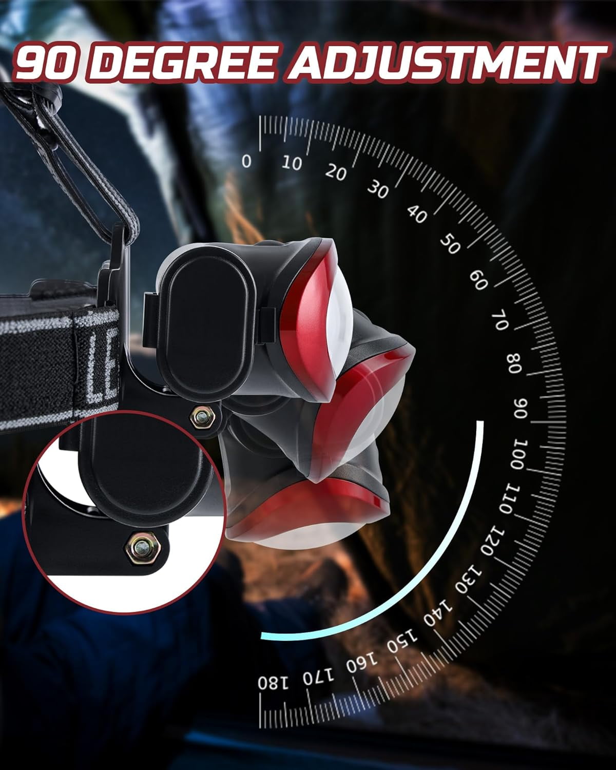 Camping Headlamp Flashlight 8 Pack, Outdoor Super Bright COB Head Lamp Gear for Running, Reading, Hiking, Walking, Climbing, Fishing, Hunting, Jogging, Headlight Multipack Adults, Kids