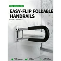 Handicap Grab Bars Rails 23.6 Inch Toilet Handrails Bathroom Safety Bar Hand Support Rail Handicapped Handrail Accessories for Seniors Elderly Disabled Mounted Bath Grips