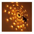 thumbnail image 2 of Halloween Spider Web Decorations Lights, Battery Operated Spider Wed Light, 3.28 FT Diameter 70 Led Waterproof Purple Light with 1 Black Spider, for Indoor&Outdoor Decoration, 2 of 11