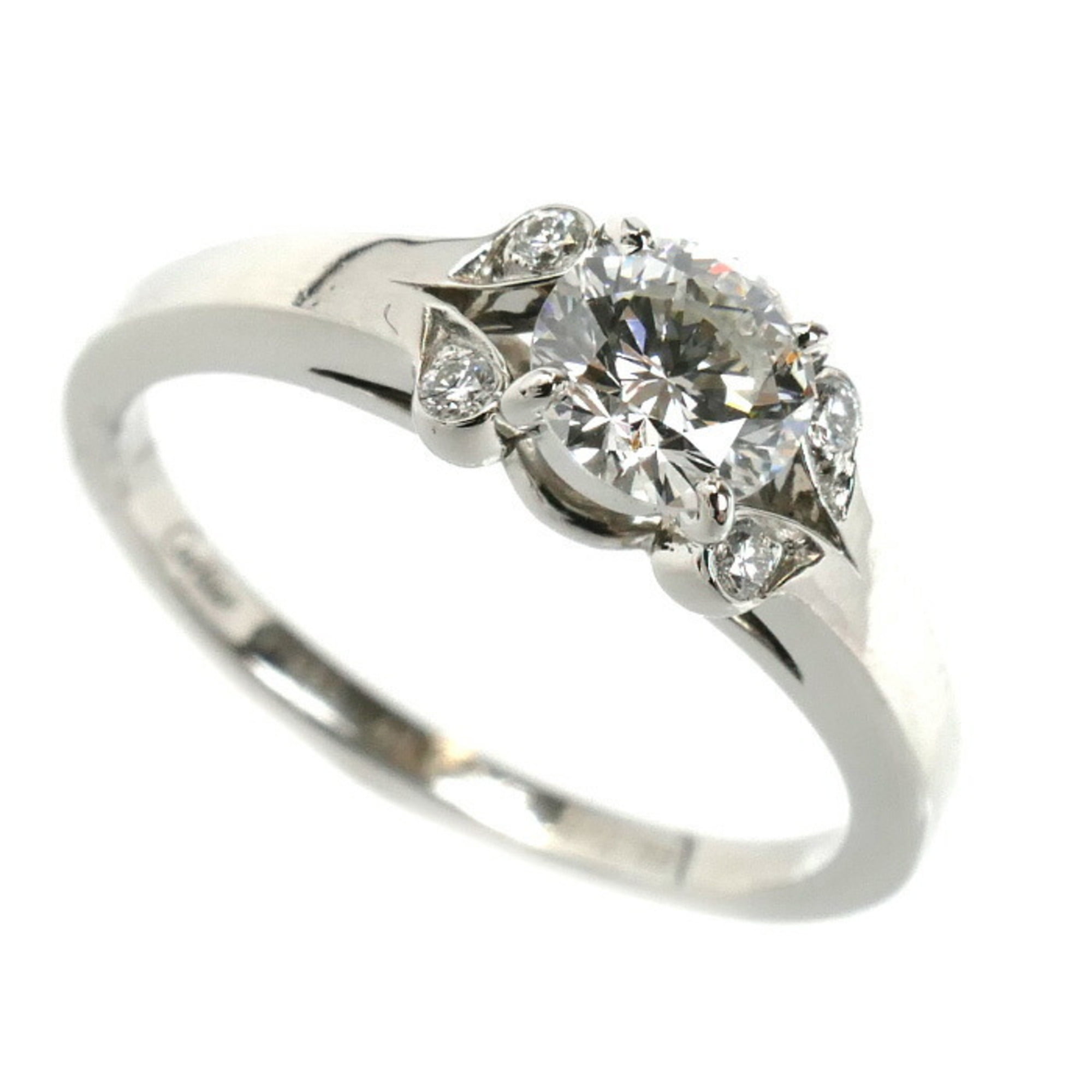 Pre-Owned CARTIER Pt950 Platinum Ballerina Ring with 0.43ct Diamond, Size 8, 48mm,... (Good)