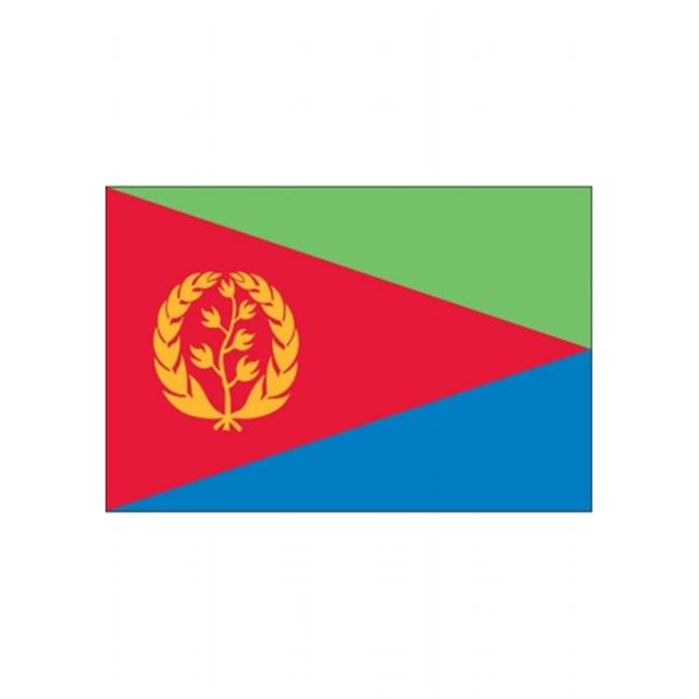 Annin Flagmakers 192524 5 x 8 Pi Nylon - Drapeau Glo Eritrea
