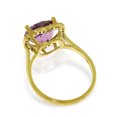 thumbnail image 4 of Galaxy Gold 14k Yellow Gold Amethyst and Diamond Heart Ring - Size 6.5, 4 of 6