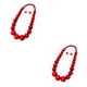 thumbnail image 1 of Qarigey Collar de cuentas de Bohemia joyería colorida colgantes únicos accesorios mujer chica encanto estético suéter cadenas rojo Rojo 2piezas, 1 of 6