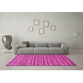 thumbnail image 3 of Ahgly Company Indoor Square Abstract Pink Modern Area Rugs, 4' Square, 3 of 4