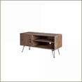 thumbnail image 3 of TV Stand - Simple Modern Vintage Reclaimed Wood with 1 Cabinet & 2 Shelves | TV Furniture | Natural, 3 of 5