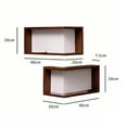 thumbnail image 2 of Space-Saving Corner Shelves, Floating Shelves Unit, Wall Mounted Storage, Two-Tier Design, Modern Home Decor, Space Saving Solution, Easy Installation, Living Room Organization [2pcs], 2 of 9