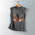 thumbnail image 2 of Tops de chaleco sueltos estampados vintage para mujeres y hombres Fridja  qr3004, 2 of 4